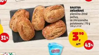 Penny Market Bageta snídaňová nabídka