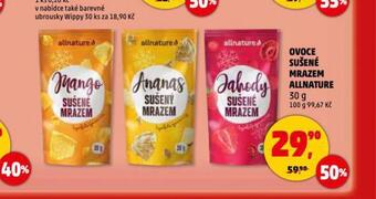 Penny Market Ovoce sušené mrazem allnature nabídka