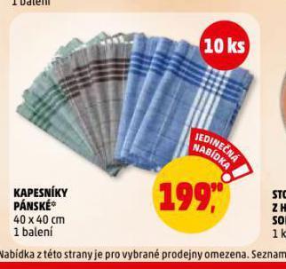 Penny Market Kapesníky pánské nabídka