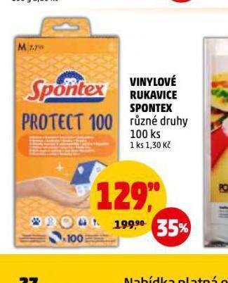 Penny Market Vinylové rukavice spontex nabídka