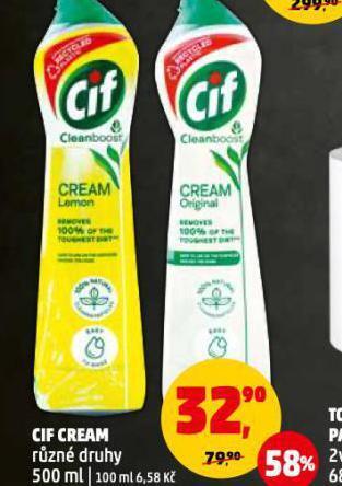 Penny Market Cif cream nabídka