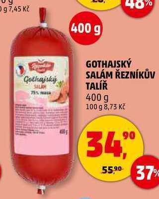 Penny Market Gothajský salám řezníkův talíř, 400 g nabídka