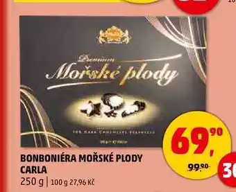 Penny Market Bonboniéra mořské plody carla, 250 g 100 g 27,96 kč 9 699⁹⁰0 99.90 30 nabídka