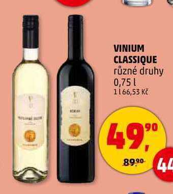 Penny Market Vinium classique, 0,75 l nabídka