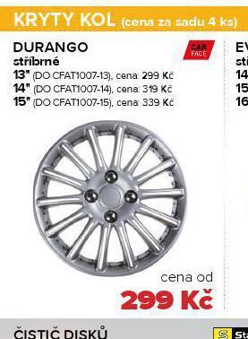 Auto Kelly Kryty kol durango 13" nabídka