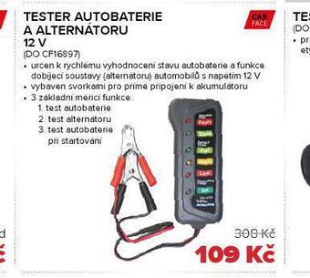Auto Kelly Tester autobaterie a alternátoru nabídka
