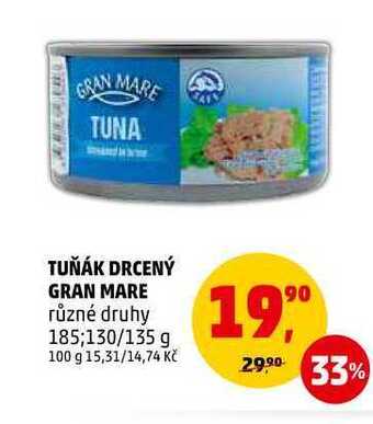 Penny Market Tuňák drcený gran mare, 185 g nabídka