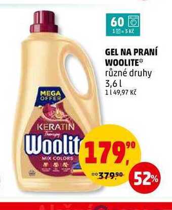Penny Market Gel na praní woolite, 60 dávek nabídka