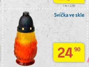 Kubík potraviny Svíčka ve skle 1ks nabídka