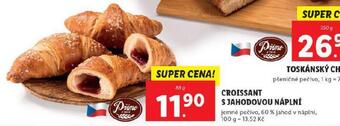 Lidl Croissant s jahodovou náplní nabídka