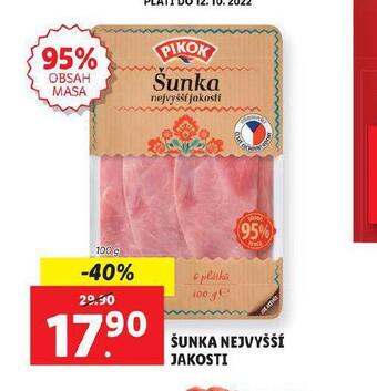 Lidl Šunka nejvyšší jakosti nabídka