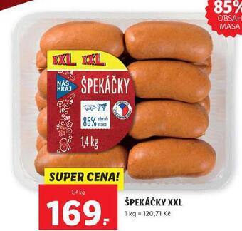Lidl Špekáčky xxl nabídka