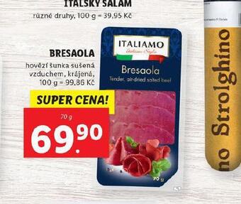Lidl Bresaola nabídka