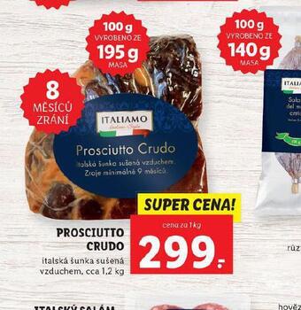Lidl Prosciutto crudo nabídka