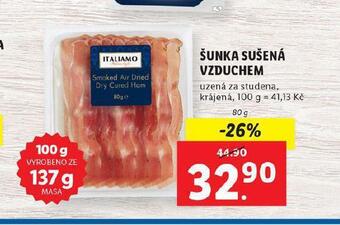 Lidl Šunka sušená vzduchem nabídka