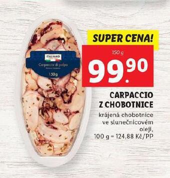 Lidl Carpaccio z chobotnice nabídka