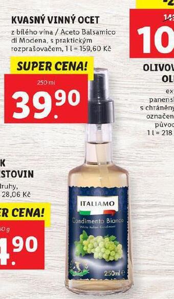 Lidl Kvasný vinný ocet nabídka