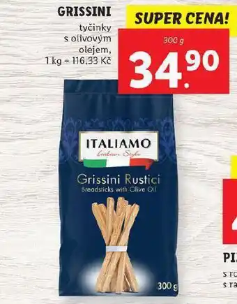 Lidl Grissini tyčinky s olivovým olejem nabídka