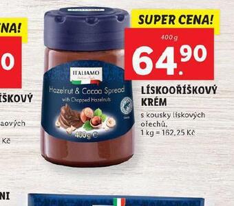 Lidl Lískooříškový krém nabídka