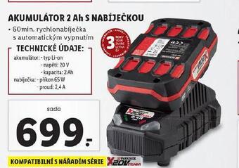 Lidl Akumulátor 2 ah s nabíječkou nabídka
