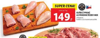 Lidl Kuřecí prsní a stehenní řízky mix nabídka