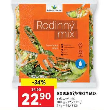 Lidl Rodinný / párty mix nabídka