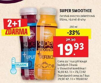 Lidl Super smoothie nabídka