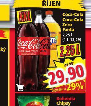 Norma Coca cola, fanta nabídka
