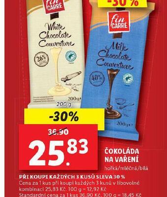 Lidl Čokoláda na vaření nabídka