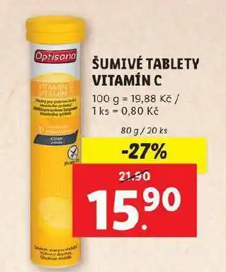 Lidl Šumivé tablety vitamin c nabídka