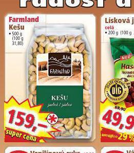 Norma Farmland kešu nabídka