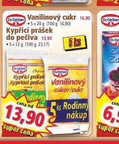 Norma Dr. oetker vanilínový cukr nabídka