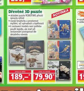 Norma Dřevěné 3d puzzle nabídka