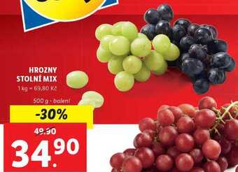 Lidl Hrozny stolní mix, 500 g nabídka