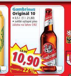 Norma Pivo gambrinus originál nabídka