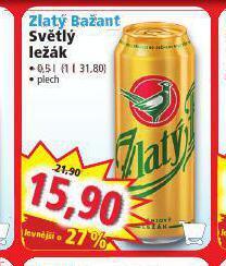 Norma Pivo zlatý bažant světlý ležák nabídka