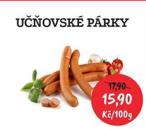 RABBIT řeznictví Učňovské párky, 100 g nabídka