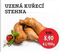 RABBIT řeznictví Uzená kuřecí stehna, 100 g nabídka