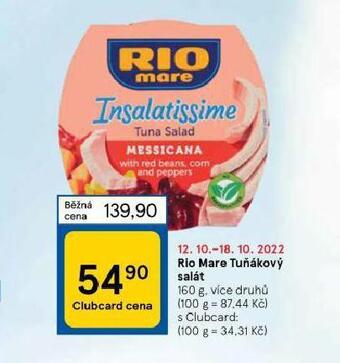 Tesco Rio mare tuňákový salát nabídka