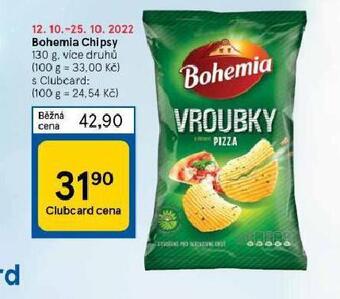 Tesco Bohemia chipsy nabídka