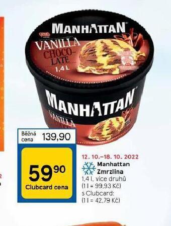 Tesco Manhattan zmrzlina nabídka