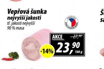 ZEMAN Vepřová šunka nejvyšší jakosti nabídka