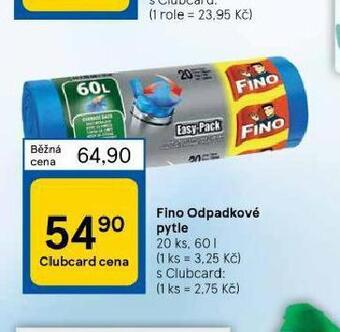 Tesco Fino odpadkové pytle nabídka