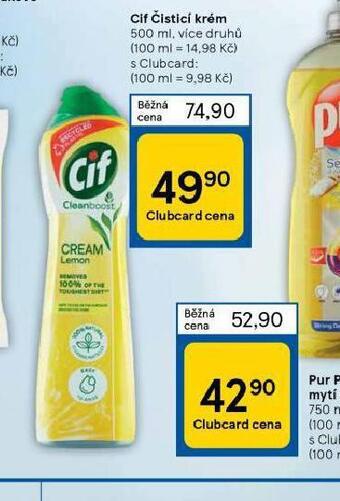 Tesco Cif čistící krém nabídka