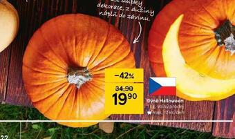 Tesco Dýně halloween nabídka