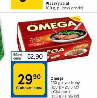 Tesco Omega nabídka
