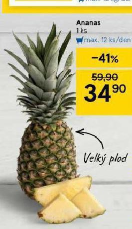 Tesco Ananas nabídka