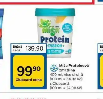 Tesco Míša proteinová zmrzlina nabídka