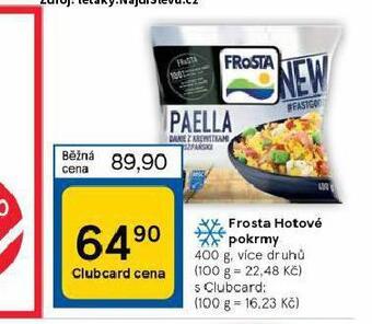 Tesco Frosta hotové pokrmy nabídka