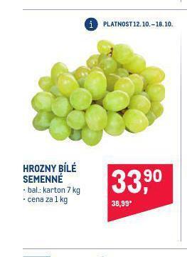 Makro Hrozny bílé semenné nabídka